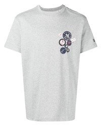 T-shirt à col rond imprimé gris New Era Cap