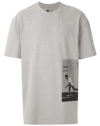 T-shirt à col rond imprimé gris OSKLEN