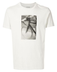 T-shirt à col rond imprimé gris OSKLEN