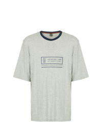 T-shirt à col rond imprimé gris P.E Nation