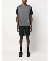 T-shirt à col rond imprimé gris Nike