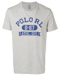 T-shirt à col rond imprimé gris Polo Ralph Lauren