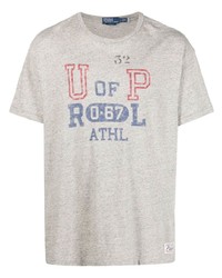 T-shirt à col rond imprimé gris Polo Ralph Lauren