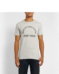 T-shirt à col rond imprimé gris Marc by Marc Jacobs