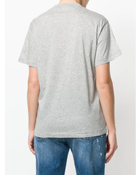T-shirt à col rond imprimé gris Golden Goose Deluxe Brand