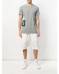 T-shirt à col rond imprimé gris Rick Owens DRKSHDW