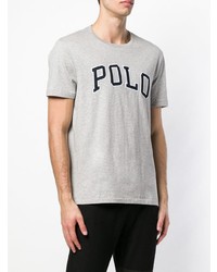 T-shirt à col rond imprimé gris Polo Ralph Lauren