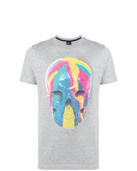 T-shirt à col rond imprimé gris Ps By Paul Smith
