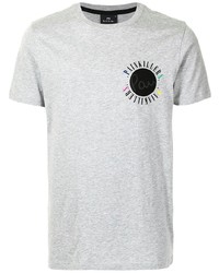 T-shirt à col rond imprimé gris PS Paul Smith