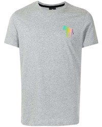 T-shirt à col rond imprimé gris PS Paul Smith