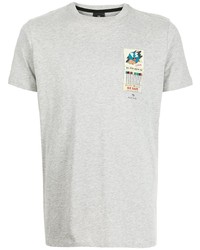 T-shirt à col rond imprimé gris PS Paul Smith