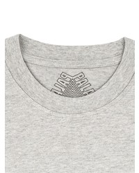 T-shirt à col rond imprimé gris Palace