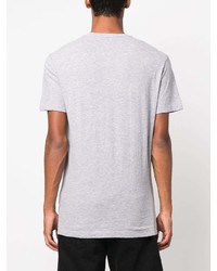 T-shirt à col rond imprimé gris DSQUARED2