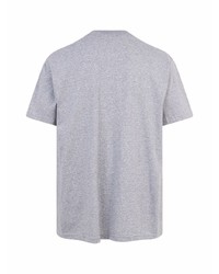 T-shirt à col rond imprimé gris Supreme