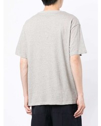 T-shirt à col rond imprimé gris A.P.C.