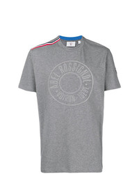 T-shirt à col rond imprimé gris Rossignol