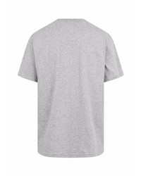 T-shirt à col rond imprimé gris Supreme