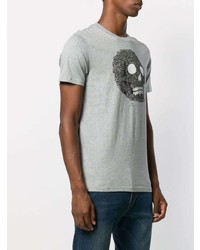 T-shirt à col rond imprimé gris PS Paul Smith