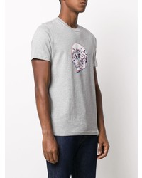 T-shirt à col rond imprimé gris PS Paul Smith