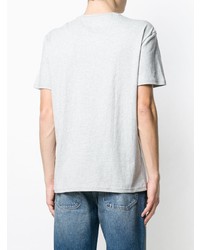 T-shirt à col rond imprimé gris Tommy Jeans