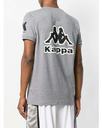 T-shirt à col rond imprimé gris Kappa Kontroll