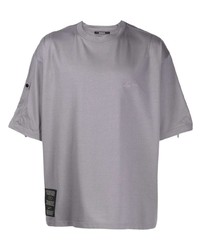 T-shirt à col rond imprimé gris SONGZIO