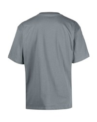 T-shirt à col rond imprimé gris PACCBET