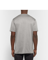 T-shirt à col rond imprimé gris Lanvin