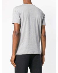 T-shirt à col rond imprimé gris Etro