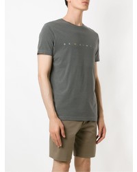 T-shirt à col rond imprimé gris OSKLEN