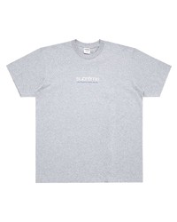 T-shirt à col rond imprimé gris Supreme