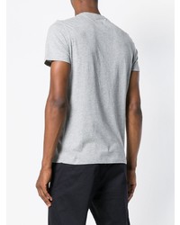 T-shirt à col rond imprimé gris CP Company