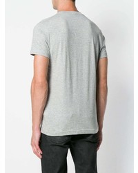 T-shirt à col rond imprimé gris Belstaff