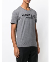 T-shirt à col rond imprimé gris atlantic stars