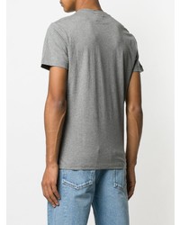 T-shirt à col rond imprimé gris Calvin Klein Jeans