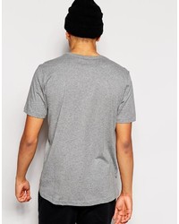 T-shirt à col rond imprimé gris Puma