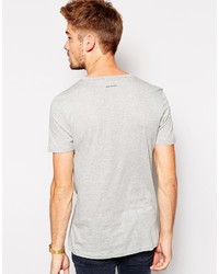 T-shirt à col rond imprimé gris Boss Orange