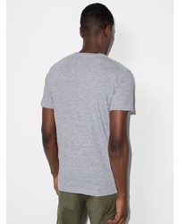 T-shirt à col rond imprimé gris DSQUARED2