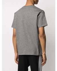 T-shirt à col rond imprimé gris Kenzo