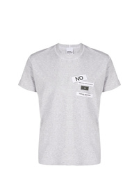 T-shirt à col rond imprimé gris Tigran Avetysian
