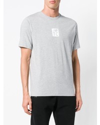 T-shirt à col rond imprimé gris New Balance