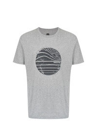 T-shirt à col rond imprimé gris Track & Field