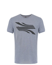 T-shirt à col rond imprimé gris Track & Field