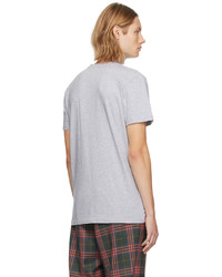 T-shirt à col rond imprimé gris Vivienne Westwood