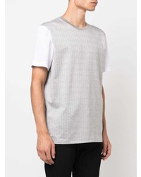 T-shirt à col rond imprimé gris Billionaire