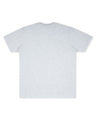 T-shirt à col rond imprimé gris Supreme