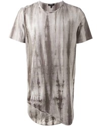 T-shirt à col rond imprimé gris Unconditional