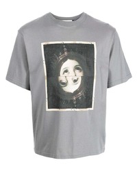 T-shirt à col rond imprimé gris UNDERCOVE