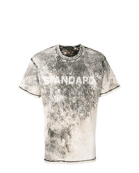 T-shirt à col rond imprimé gris United Standard