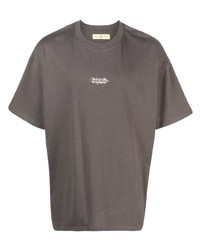 T-shirt à col rond imprimé gris UNTITLED ARTWORKS